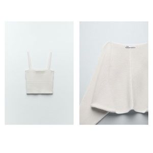 ZARA CREAM SHRUG/TANK SET
